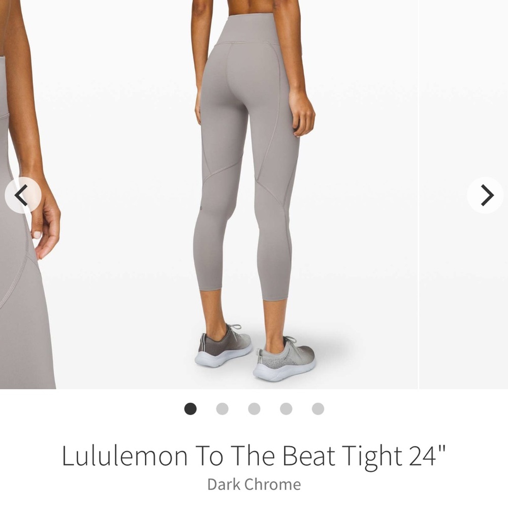 lululemon // To The Beat Tight 24" - Dark Chrome